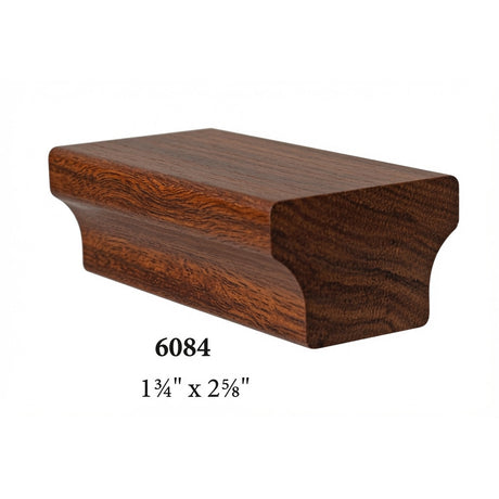 6084 2-5/8" Wide x 1-3/4" Tall Handrail, Brazilian Cherry