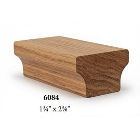 6084 2-5/8" Wide x 1-3/4" Tall Handrail, Hickory