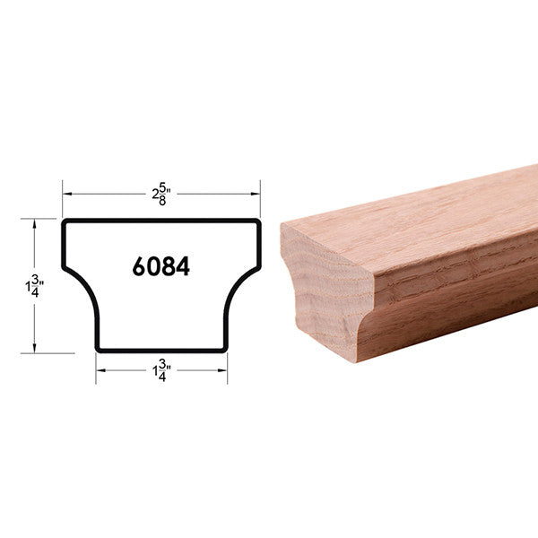 6084 Red Oak Handrail