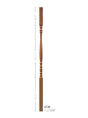 6138 38" Hampton Square Top Elegant Rise Baluster