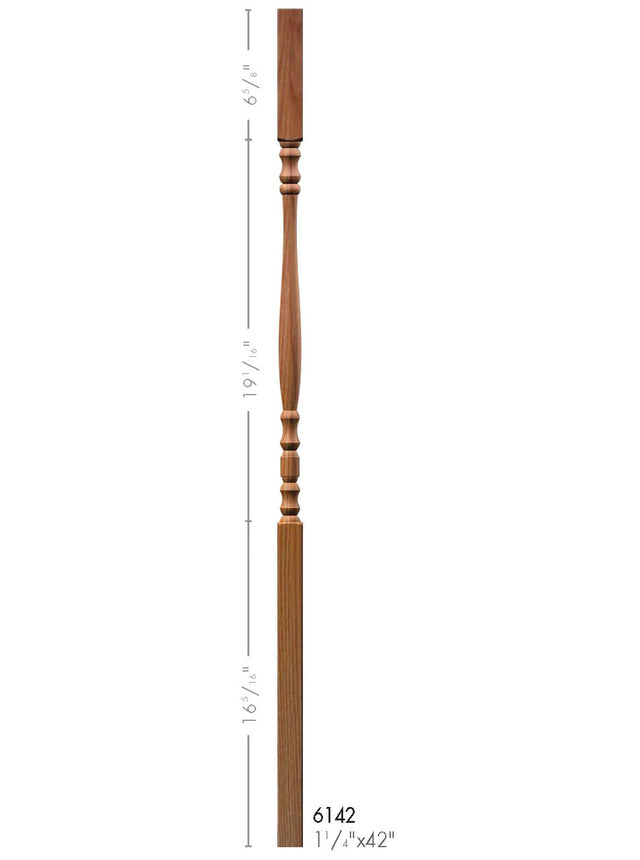 6142 42" Hampton Square Top Elegant Rise Baluster