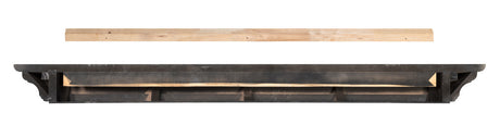 The Crestwood MDF Mantel Shelf (618), Back View