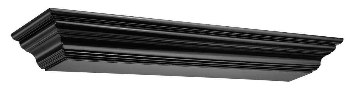 The Crestwood MDF Mantel Shelf (618), Black