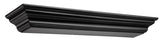 The Crestwood MDF Mantel Shelf (618), Black