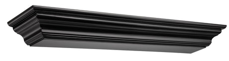 The Crestwood MDF Mantel Shelf (618), Black