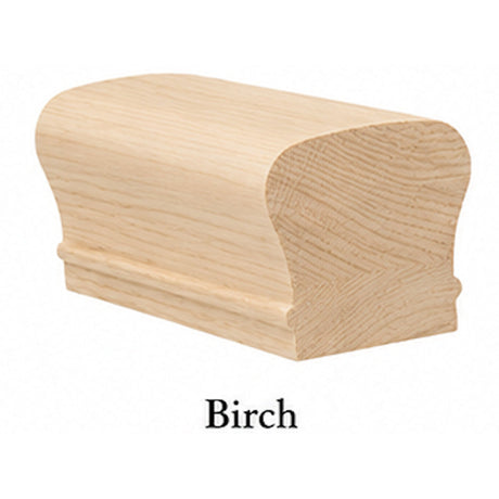 6210 2-5/8" x 2-3/8" Tall Colonial Handrail, Birch