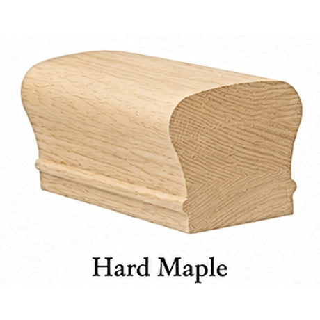 6210 2-5/8" x 2-3/8" Tall Colonial Handrail, Hard Maple