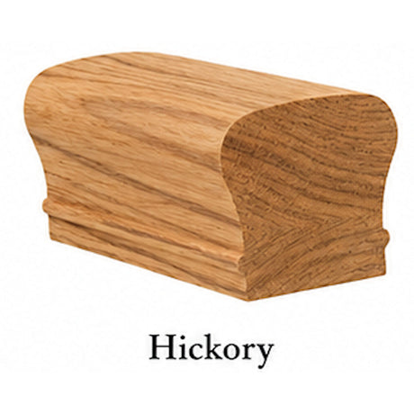 6210 2-5/8" x 2-3/8" Tall Colonial Handrail, Hickory