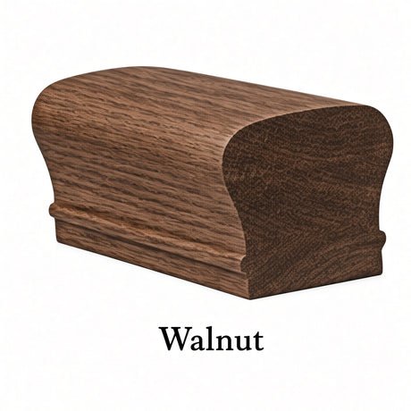 6210 2-5/8" x 2-3/8" Tall Colonial Handrail, Walnut
