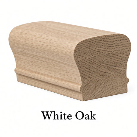 6210 2-5/8" x 2-3/8" Tall Colonial Handrail, White Oak
