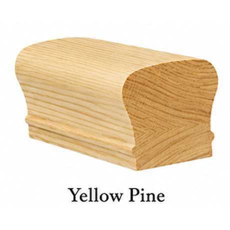 6210 2-5/8" x 2-3/8" Tall Colonial Handrail, Yellow Pine
