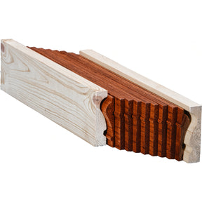 6210B Bending Handrail for the 2-5/8" x 2-3/8" 6210 Handrail, Brazilian Cherry