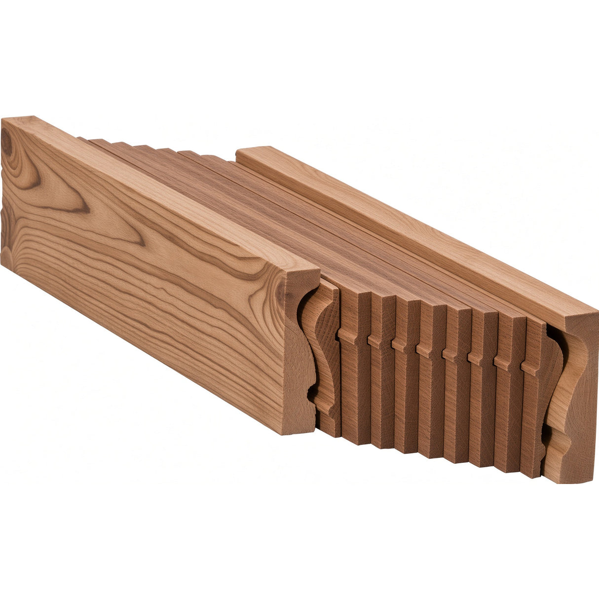 6210B Bending Handrail for the 2-5/8" x 2-3/8" 6210 Handrail, Hickory