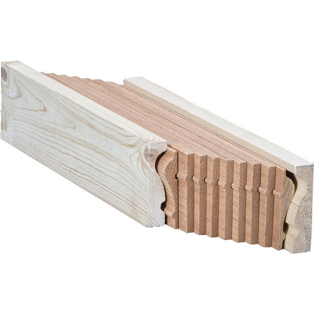 6210B Bending Handrail for the 2-5/8" x 2-3/8" 6210 Handrail, Red Oak