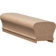 6210P Plowed 2-5/8" x 2-3/8" Handrail, Beech
