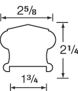6310 Handrail Dimensional information