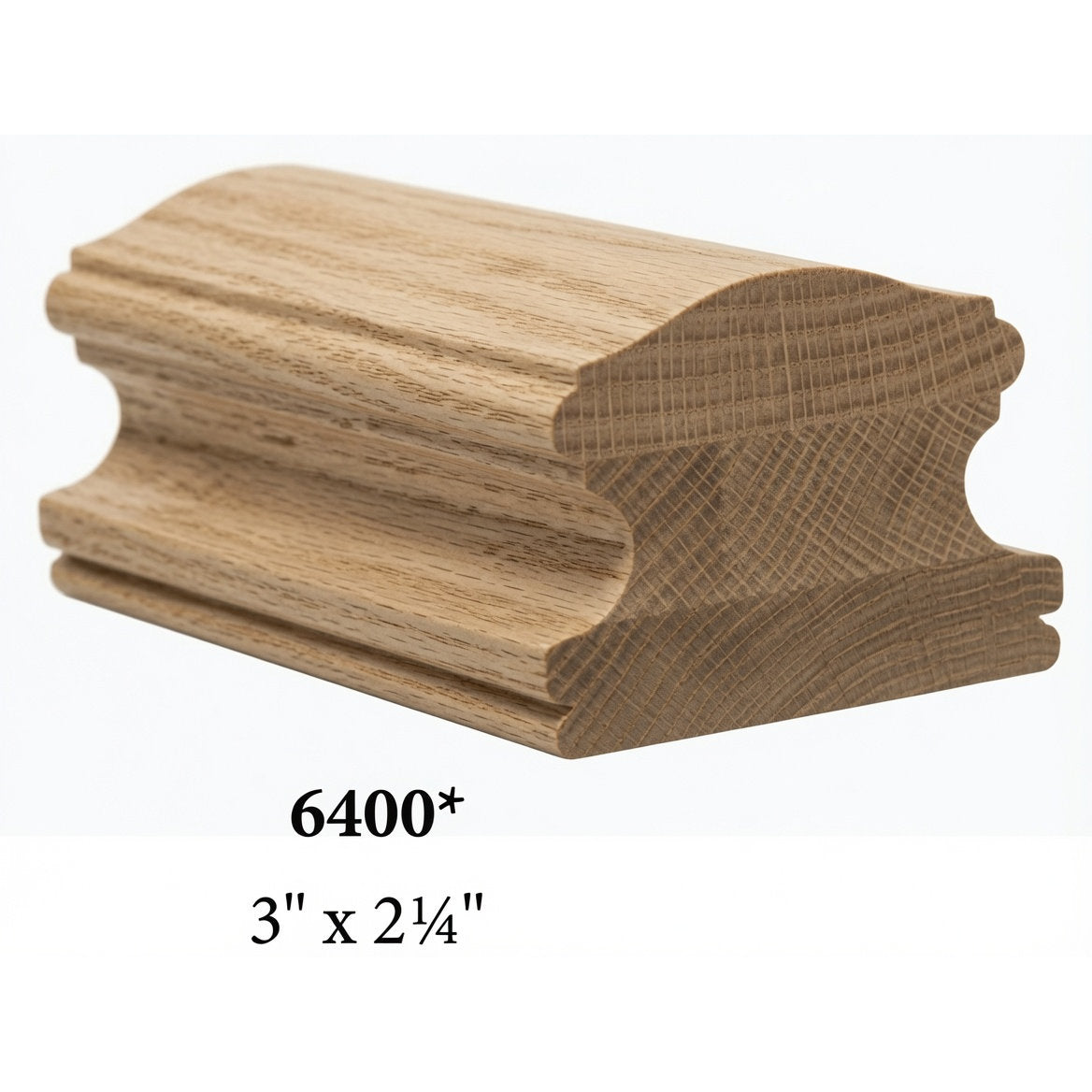 6400 3" x 2-1/4" Handrail, Ash