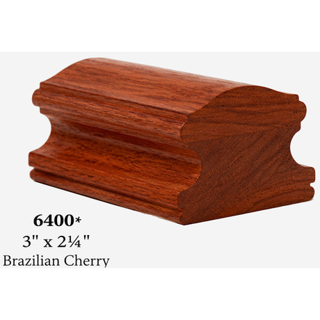 6400 3" x 2-1/4" Handsrail, Brazilian Cherry