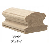 6400 3" x 2-2/4" Handrail, Hard Maple