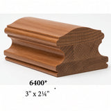 6400 3" x 2-2/4" Mahogany Handrail