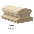 6400 3" x 2-2/4" Handrail, Poplar