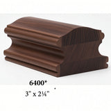 6400 3" x 2-2/4" Handrail, Walnut