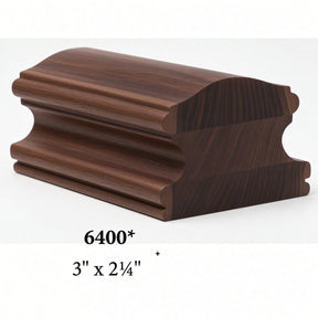 6400 3" x 2-2/4" Handrail, Walnut