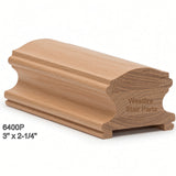 6400P Plowed 3" x 2-1/4" Handrail, Alder