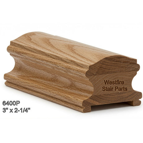 6400P Plowed 3" x 2-1/4" Handrail, Ash