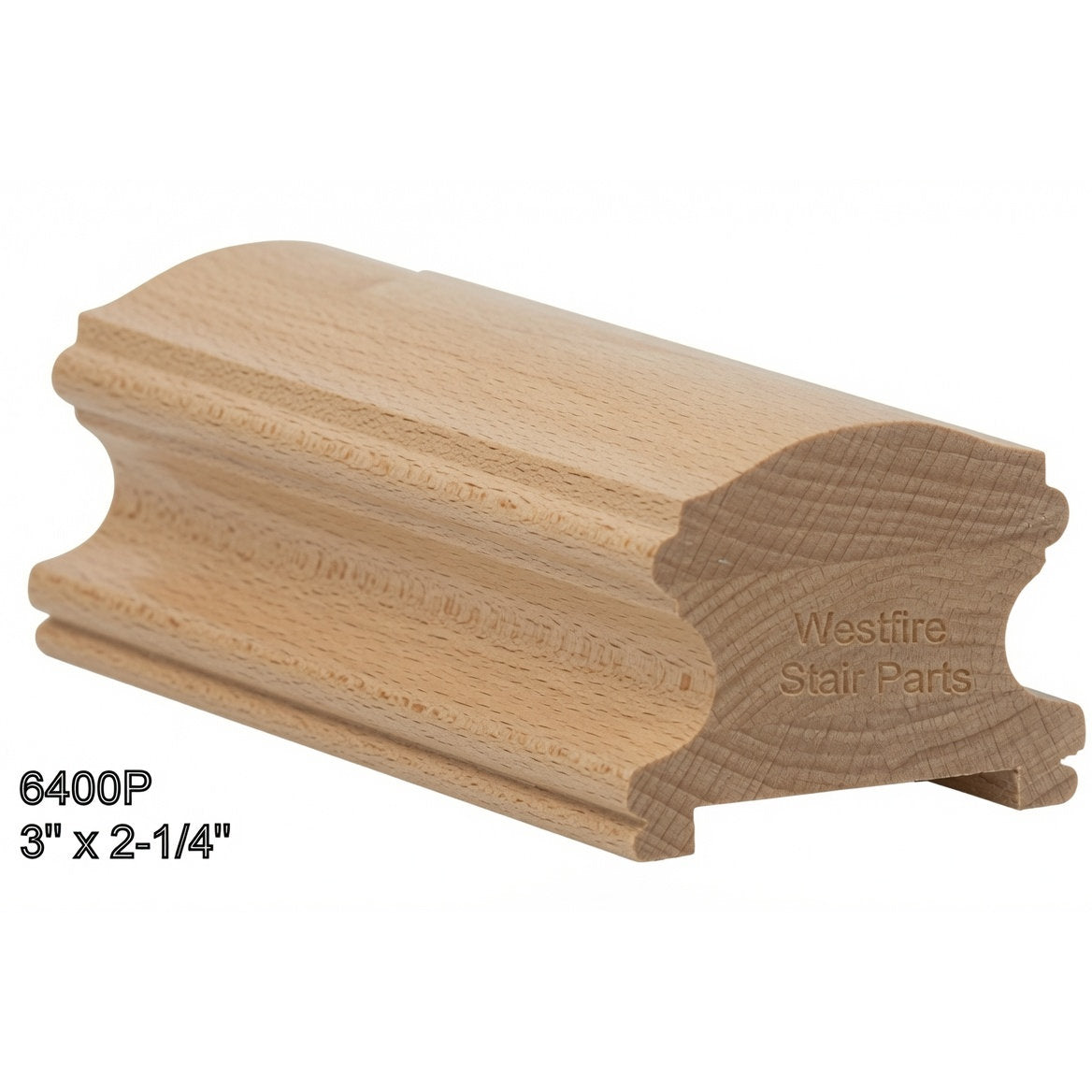 6400P Plowed Handrail, Beech