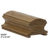 6400P Plowed 3" x 2-1/4" Handrail, White Oak