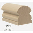 6519 2-5/8" x 3" Traditional Handrail, Birch