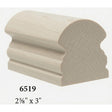 6519 2-5/8" x 3" Traditional Handrail, Soft Maple