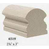 6519 2-5/8" x 3" Traditional Handrail, Soft Maple