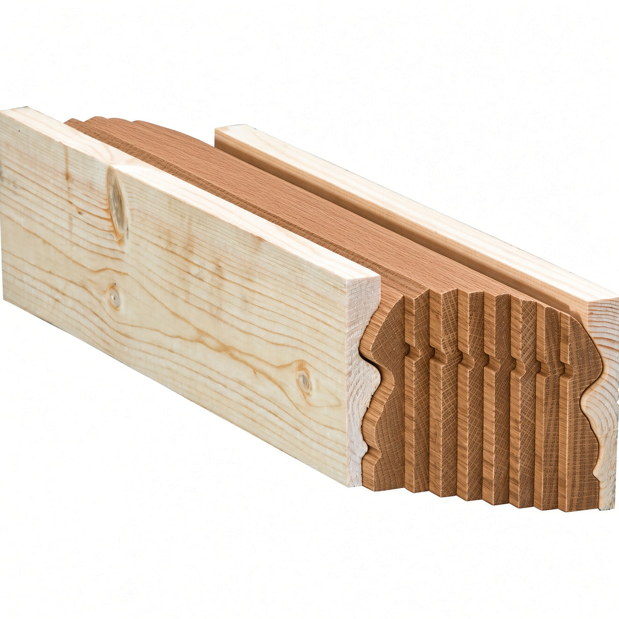 6519B Bending Handrail for the 6519 Handrail (includes bending mold), American Cherry