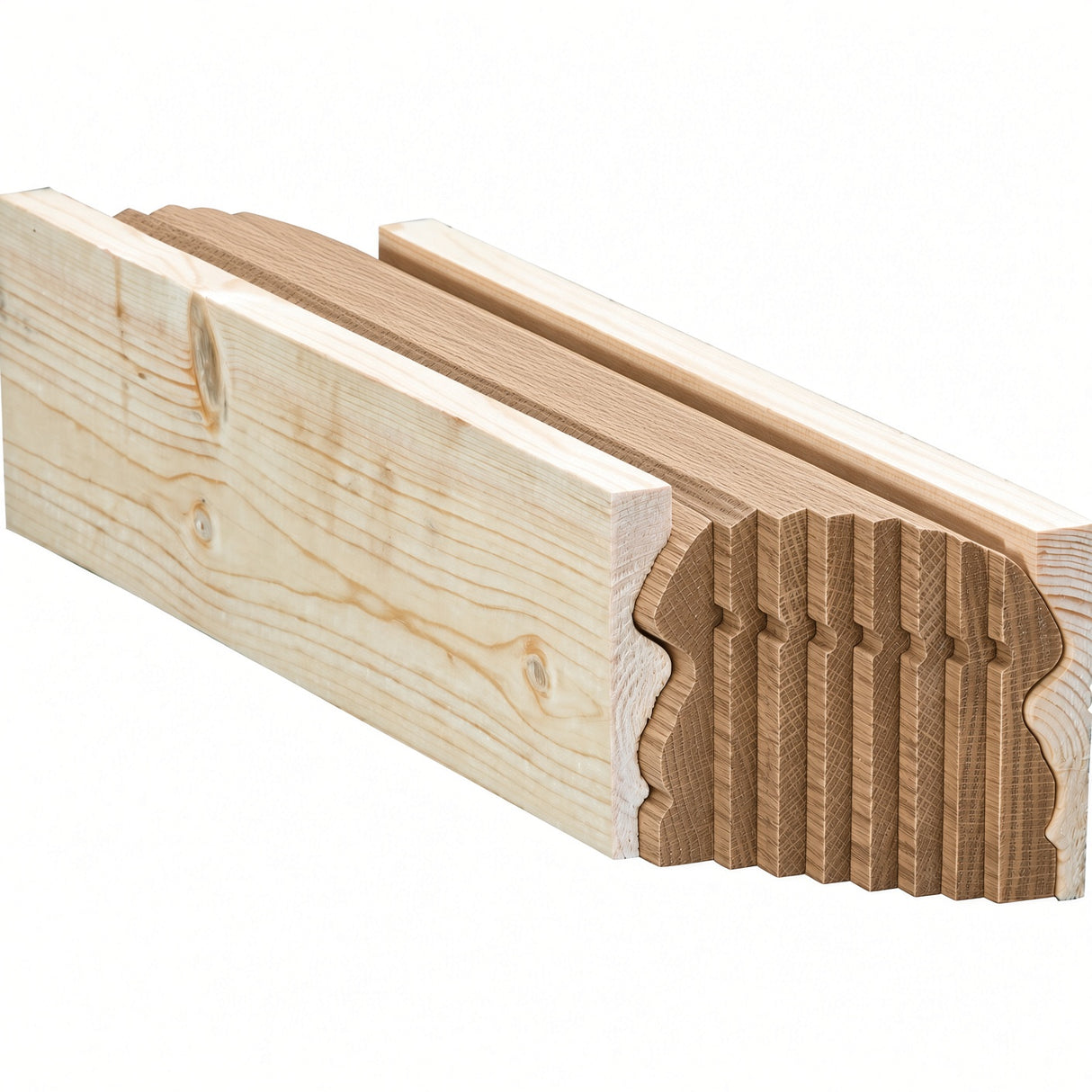 6519B Bending Handrail for the 6519 Handrail (includes bending mold), White Oak