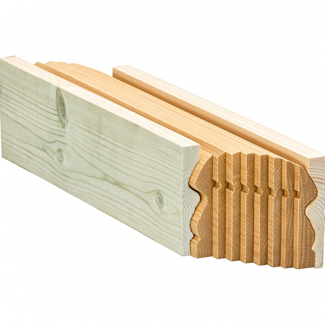 6519B Bending Handrail for the 6519 Handrail (includes bending mold), Yellow Pine