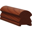 6519P 2-5/8" x 3" Plowed Traditional Handrail, American Cherry
