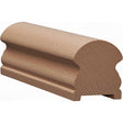 6519P 2-5/8" x 3" Plowed Traditional Handrail, Beech