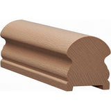 6519P 2-5/8" x 3" Plowed Traditional Handrail, Beech