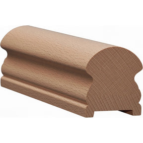 6519P 2-5/8" x 3" Plowed Traditional Handrail, Beech