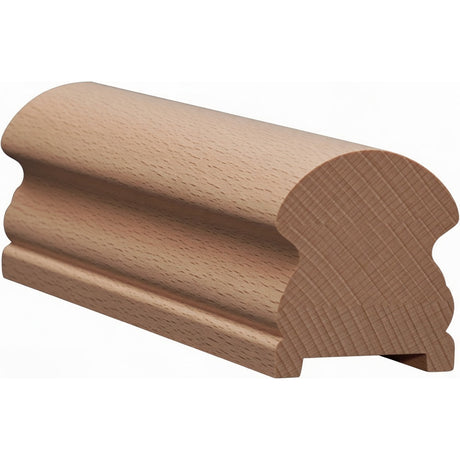6519P 2-5/8" x 3" Plowed Traditional Handrail, Beech