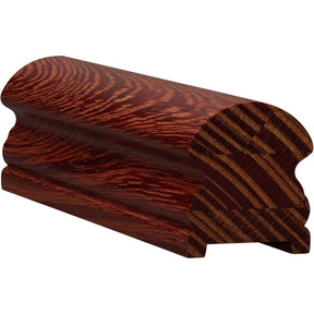 6519P 2-5/8" x 3" Plowed Traditional Handrail, Brazilian Cherry