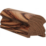 6519P 2-5/8" x 3" Plowed Traditional Handrail, Hickory