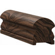 6519P 2-5/8" x 3" Plowed Traditional Handrail, Walnut