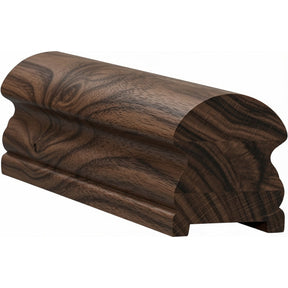 6519P 2-5/8" x 3" Plowed Traditional Handrail, Walnut