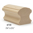 6710 2-5/8" x 2-3/4" Traditional Handrail, Birch