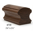 6710 2-5/8" x 2-3/4" Traditional Handrail, Walnut