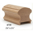 6710P 2-5/8" x 2-3/4" Traditional Plowed Handrail, Beech