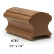 6710P 2-5/8" x 2-3/4" Traditional Plowed Handrail, American Cherry